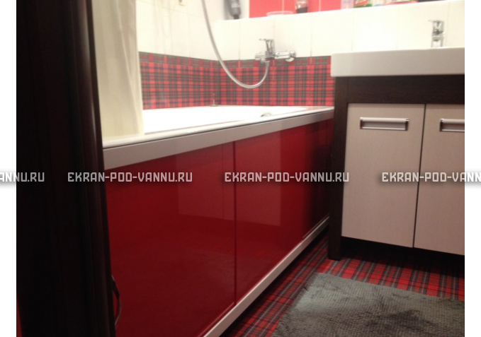 Раздвижной экран EURO-PLEX Комфорт красный – купить по цене 6250 руб. в интернет-магазине картинка 4