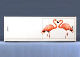Экран на роликах EUROPLEX Фламинго