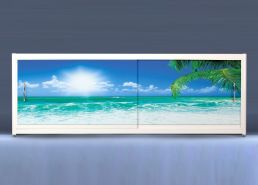 Экран на роликах EUROPLEX Пляж