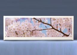 Экран на роликах EUROPLEX Цветущий Сад
