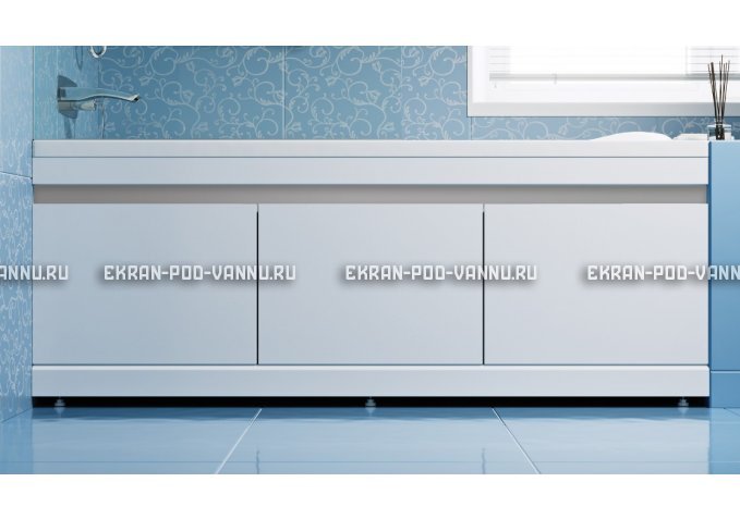 Экран с откидными дверцами Alavann Soft 150 см серебро – купить по цене 6200 руб. в интернет-магазине картинка 1