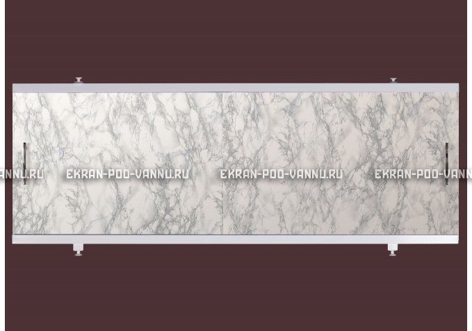 Экран для ванной EUROPLEX Универсал серый мрамор под трубы картинка 1