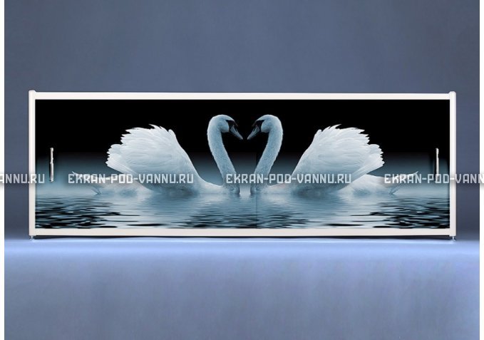 Экран с рисунком EURO-PLEX Лебеди – купить по цене 8500 руб. в интернет-магазине картинка 3