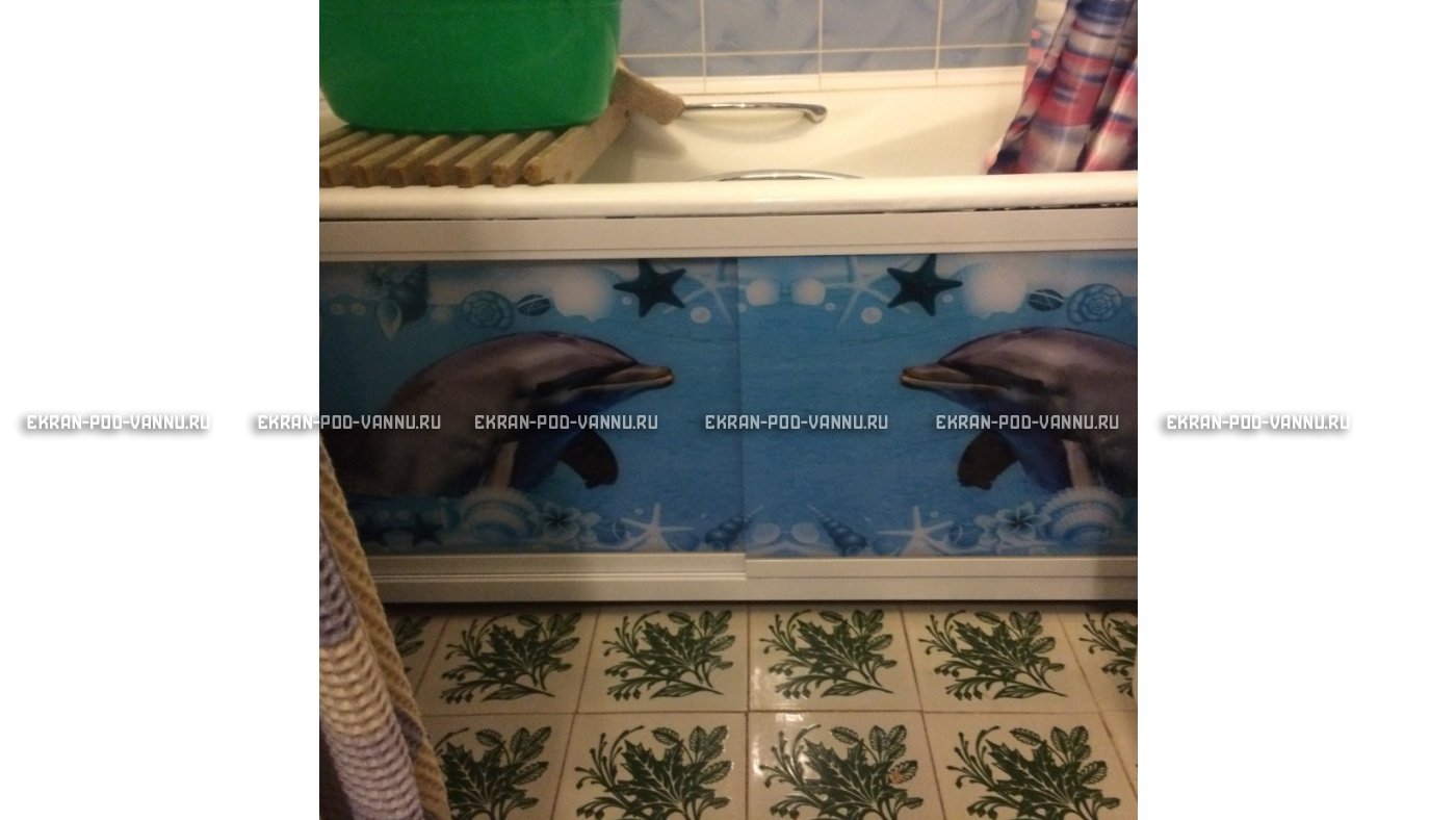 Экран с рисунком EURO-PLEX  Дельфины на роликах – купить по цене 12400 руб. в интернет-магазине картинка 10