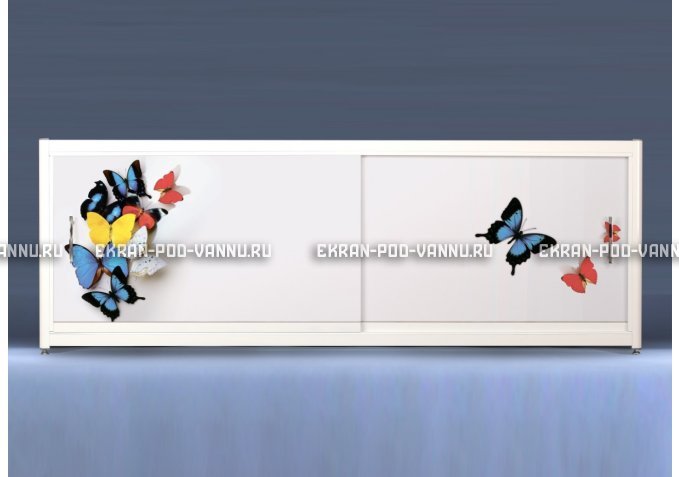 Экран с рисунком EURO-PLEX Бабочки на роликах – купить по цене 12400 руб. в интернет-магазине картинка 1