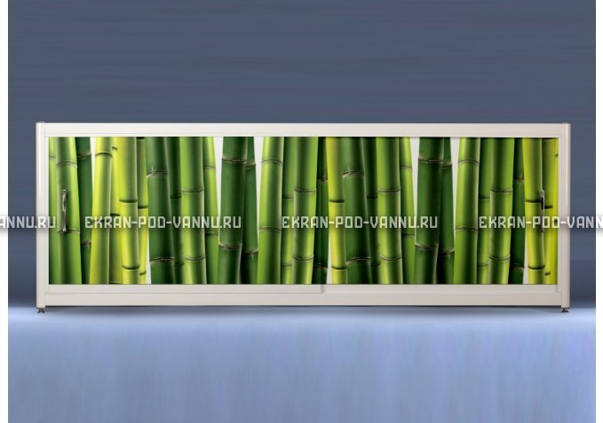 Экран с рисунком EURO-PLEX Бамбук на роликах – купить по цене 12400 руб. в интернет-магазине картинка 1