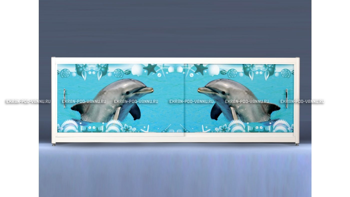 Экран с рисунком EURO-PLEX  Дельфины на роликах – купить по цене 12400 руб. в интернет-магазине картинка 11