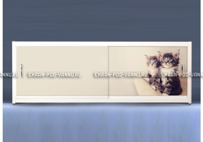Экран с рисунком EURO-PLEX  Котята на роликах – купить по цене 12400 руб. в интернет-магазине картинка 1