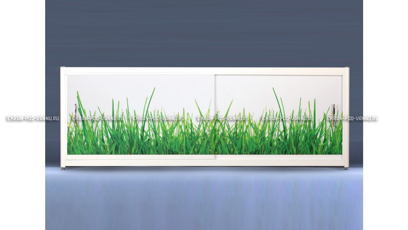 Экран с рисунком EURO-PLEX Трава на роликах – купить по цене 12400 руб. в интернет-магазине картинка 8