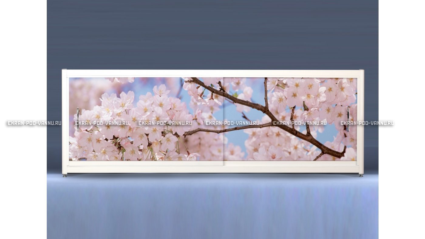 Экран с рисунком EURO-PLEX Цветущий Сад на роликах – купить по цене 12400 руб. в интернет-магазине картинка 8