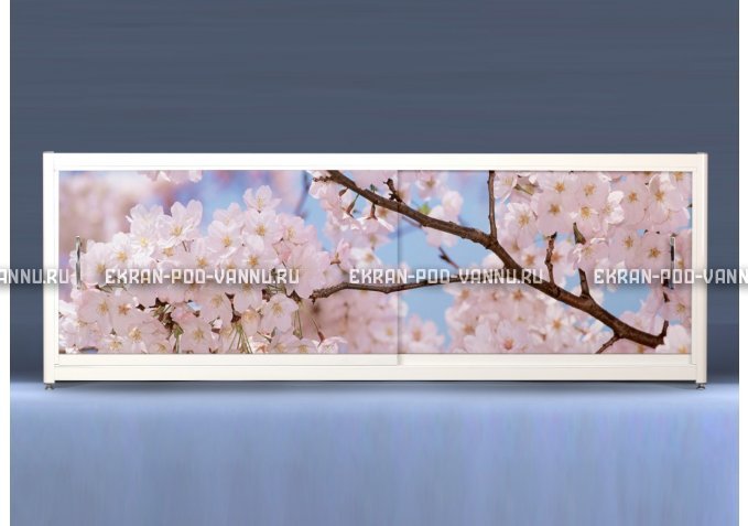 Экран с рисунком EURO-PLEX Цветущий Сад на роликах – купить по цене 12400 руб. в интернет-магазине картинка 1