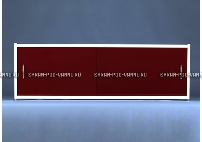 Раздвижной экран EURO-PLEX Комфорт бордовый – купить по цене 7150 руб. в интернет-магазине картинка 1
