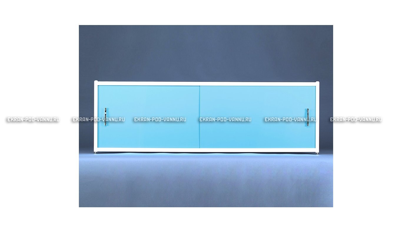 Торцевой экран под ванну EUROPLEX Комфорт голубой картинка 13