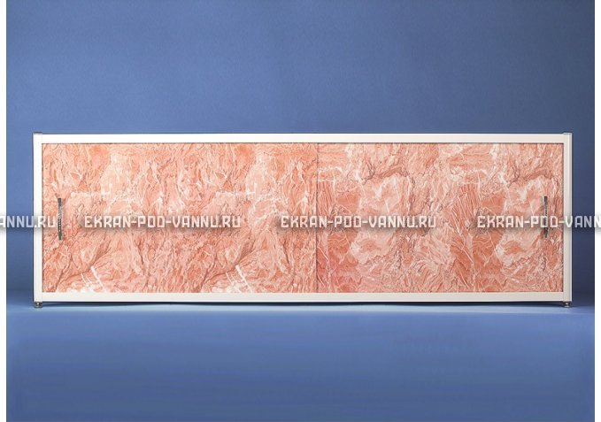 Раздвижной экран EURO-PLEX Комфорт красный мрамор – купить по цене 6250 руб. в интернет-магазине картинка 1