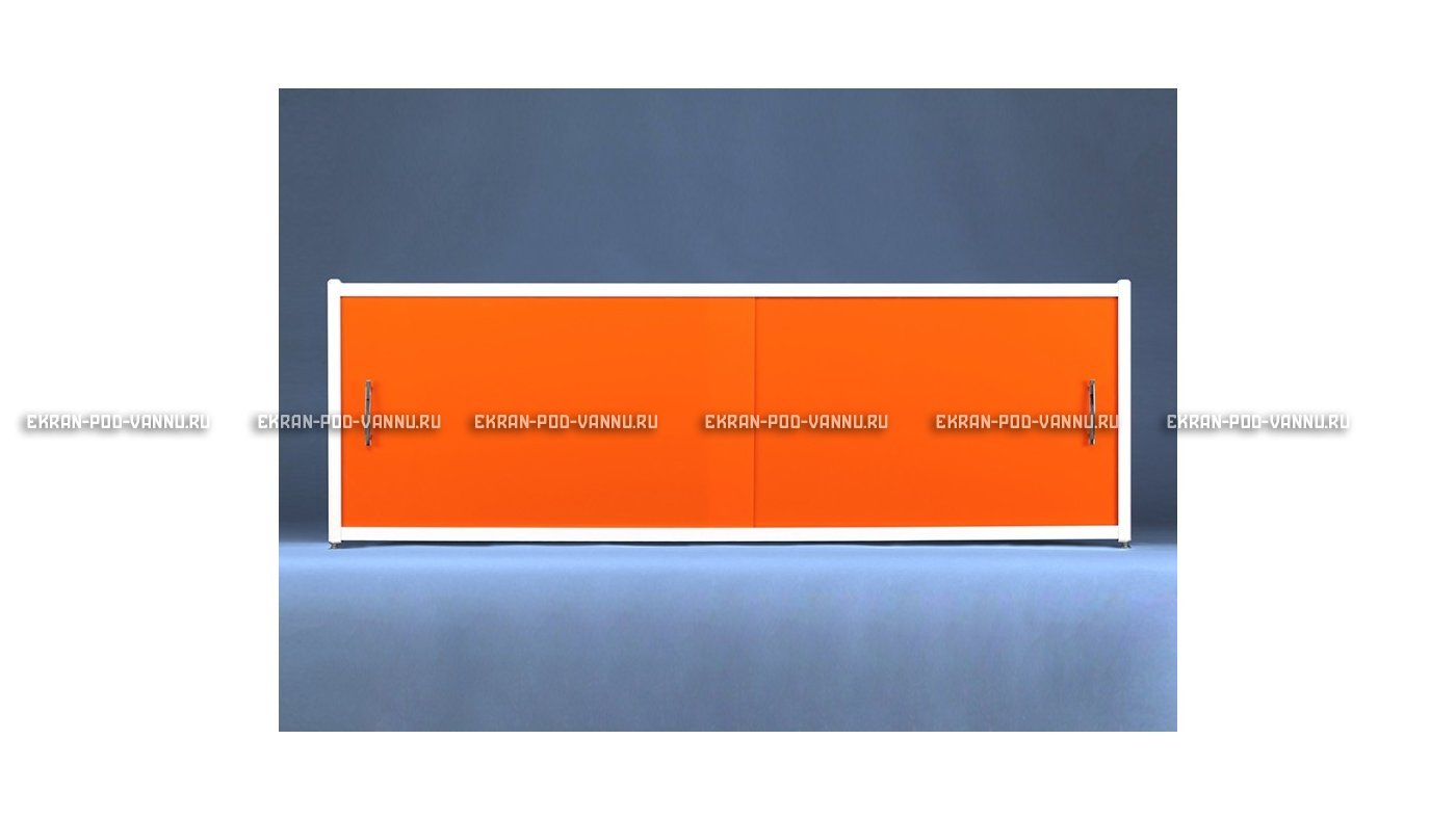 Угловой экран под ванну EUROPLEX Комфорт оранжевый картинка 11