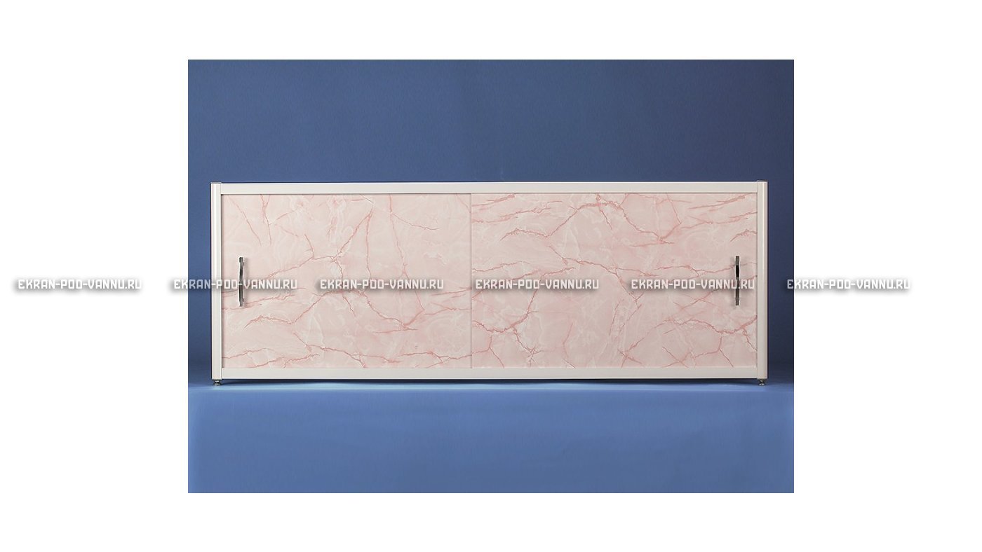 Раздвижной экран EURO-PLEX Комфорт розовый мрамор – купить по цене 6750 руб. в интернет-магазине картинка 8