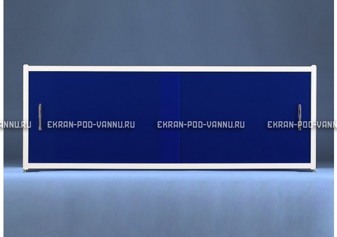 Торцевой экран под ванну EUROPLEX Комфорт синий картинка 2