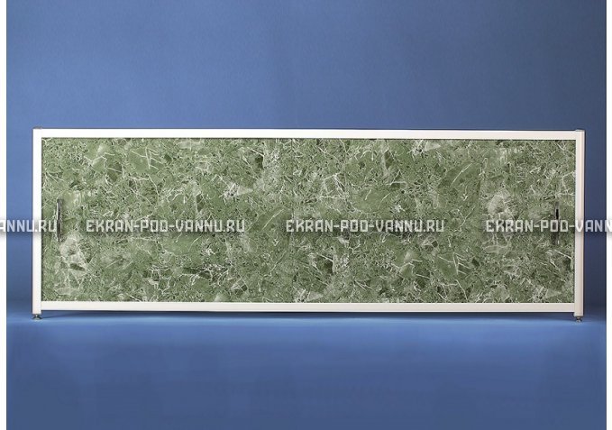 Раздвижной экран EURO-PLEX Комфорт зеленый мрамор – купить по цене 6250 руб. в интернет-магазине картинка 1