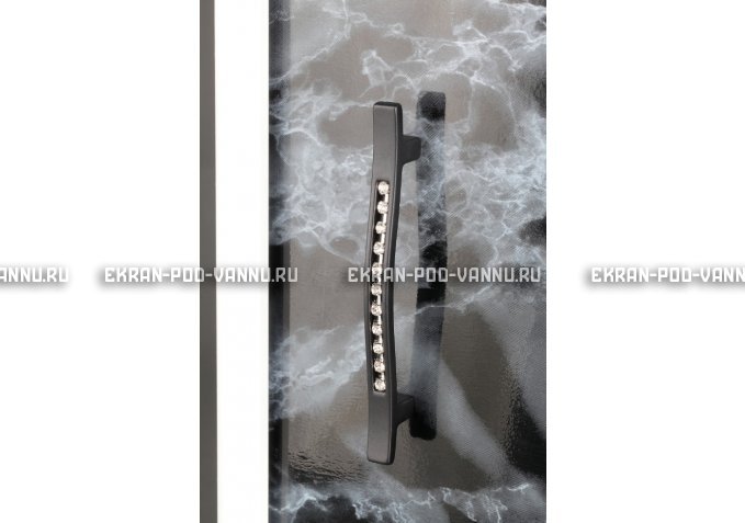 Раздвижной экран EURO-PLEX Комфорт черный мрамор – купить по цене 7200 руб. в интернет-магазине картинка 2