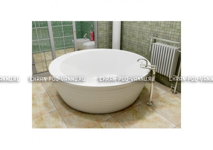 Акриловая ванна Vayer Boomerang D1600 отдельно стоящая  картинка 3