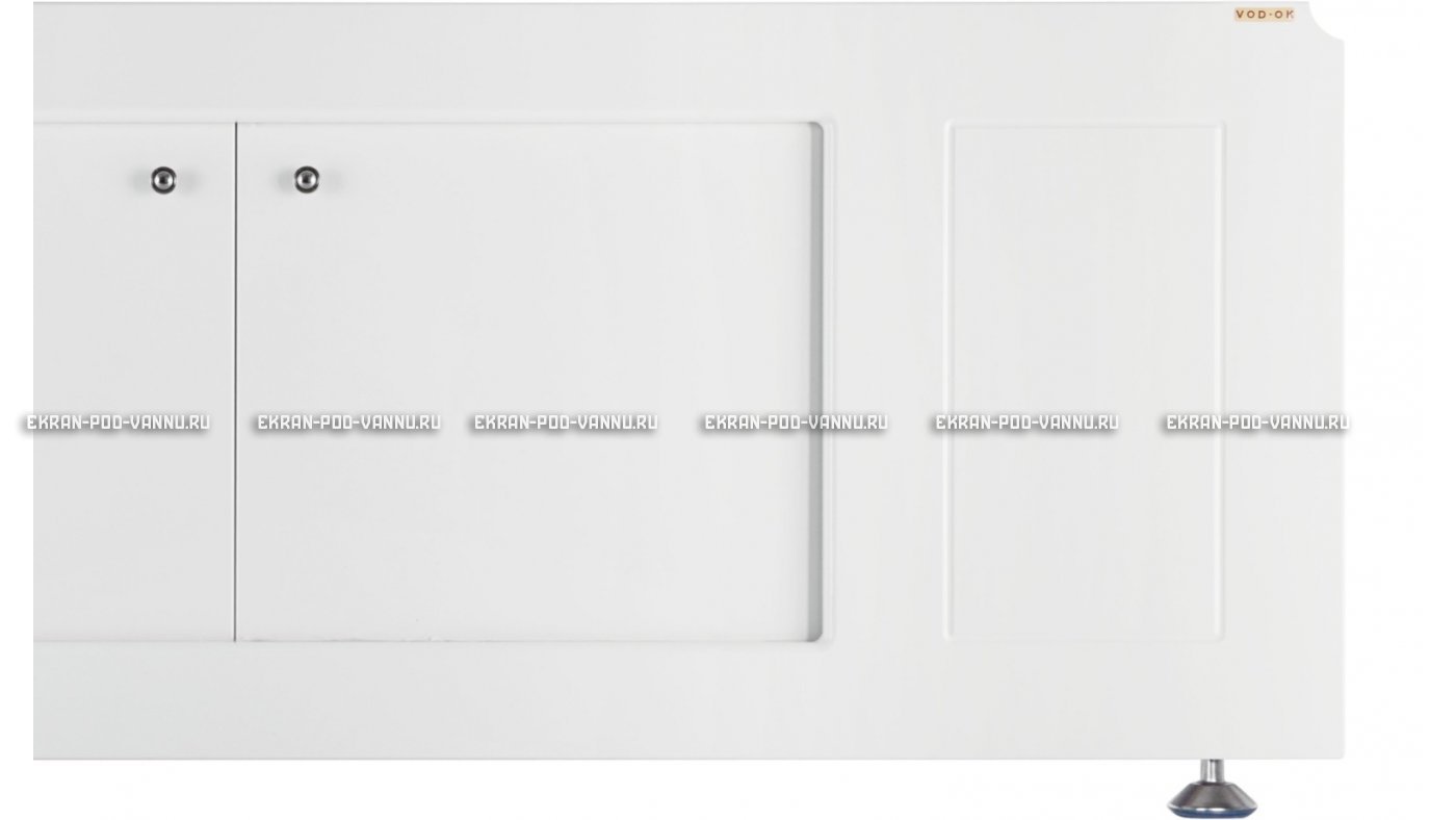 Экран из МДФ VOD-OK Лидер 150 раздвижной белый – купить по цене 5230 руб. в интернет-магазине картинка 10