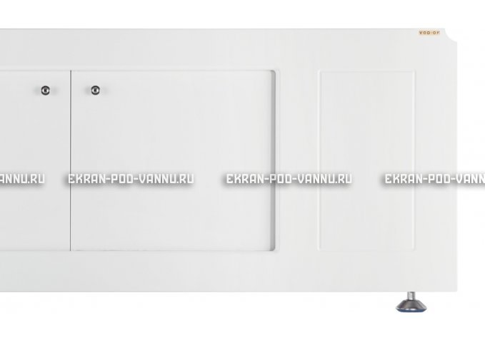 Экран из МДФ VOD-OK Лидер 150 раздвижной белый – купить по цене 5230 руб. в интернет-магазине картинка 3