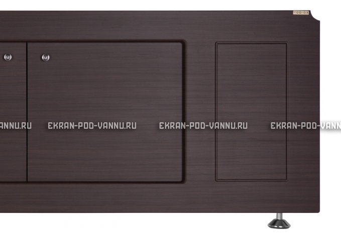 Экран из МДФ VOD-OK Лидер 180 раздвижной венге – купить по цене 6300 руб. в интернет-магазине картинка 3