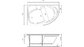 Акриловая ванна Relisan Sofi 170x105 - купить в магазине картинка 8