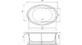 Акриловая ванна Vayer Opal 180x120 - купить в магазине картинка 17